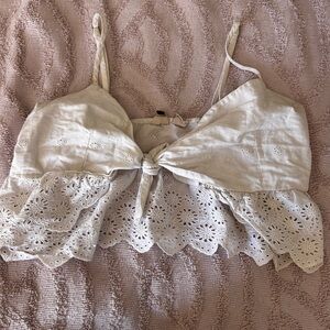 Billabong Cream Eyelet Lace Camisole